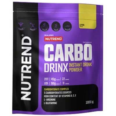 Nutrend Carbodrinx Citron - Mélange de boisson énergétique - 1000g - Publicité Nutrend Carbodrinx Citron - Mélange de boisson énergétique - 1000g - Publicité
