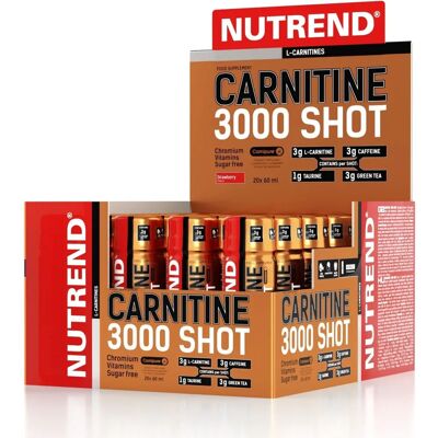 Nutrend Carnitine 3000 Shot - Orange - Diet Supplement Nutrend Carnitine 3000 Shot - Orange - Diet Supplement