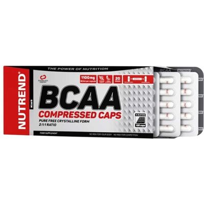 NUTREND BCAA 120 Kapslí - Doplněk Aminokyselin NUTREND BCAA 120 Kapslí - Doplněk Aminokyselin