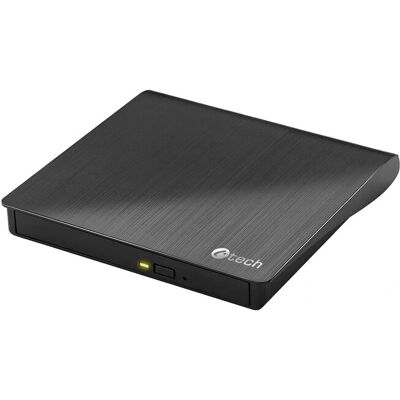 C-TECH DVDCT5111 - Externí DVD vypalovačka s USB-C a USB 2.0 - Černá C-TECH DVDCT5111 - Externí DVD vypalovačka s USB-C a USB 2.0 - Černá