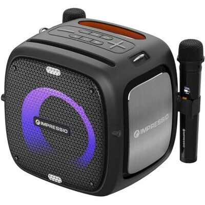 Haut-parleur portable C-TECH Impressio Qubis - 80W Bluetooth Microphone Karaoké Haut-parleur portable C-TECH Impressio Qubis - 80W Bluetooth Microphone Karaoké