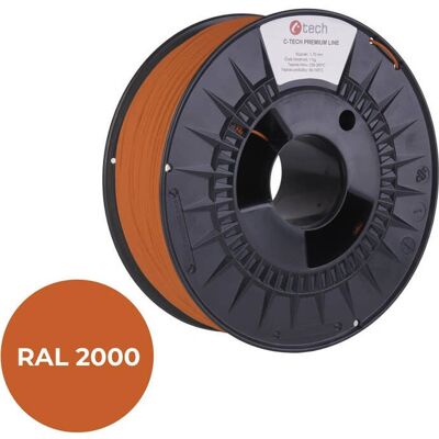 C-Tech Ral2000 Premium-Linie Abs Filament 1,75mm 1kg - Filament C-Tech Ral2000 Premium-Linie Abs Filament 1,75mm 1kg - Filament