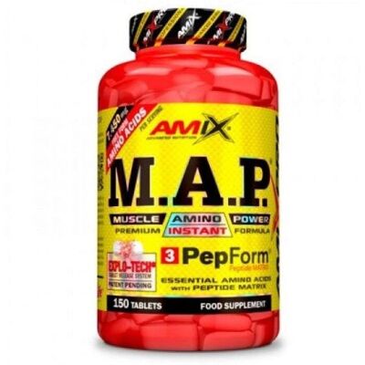 Amix M.A.P. Muscle Amino Power - Aminoacidi Essenziali ad Alta Assorbimento - 150 Compresse Amix M.A.P. Muscle Amino Power - Aminoacidi Essenziali ad Alta Assorbimento - 150 Compresse