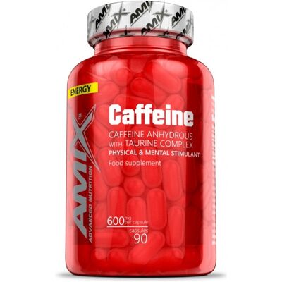 Amix Nutrition Caffeine with Taurine - 90 Kapslí - Potravinový doplněk Amix Nutrition Caffeine with Taurine - 90 Kapslí - Potravinový doplněk