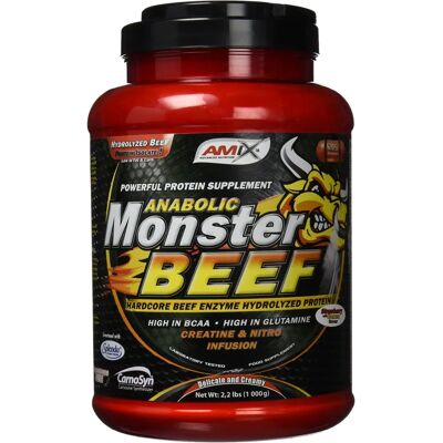 AMIX Monster Beef - Vysoce vstřebatelný protein 1kg - Jahoda-Banán AMIX Monster Beef - Vysoce vstřebatelný protein 1kg - Jahoda-Banán