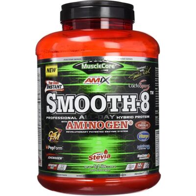Protéine AMIX MUSCLECORE Smooth 8 Hybrid - Chocolat Double - Publicité Protéine AMIX MUSCLECORE Smooth 8 Hybrid - Chocolat Double - Publicité