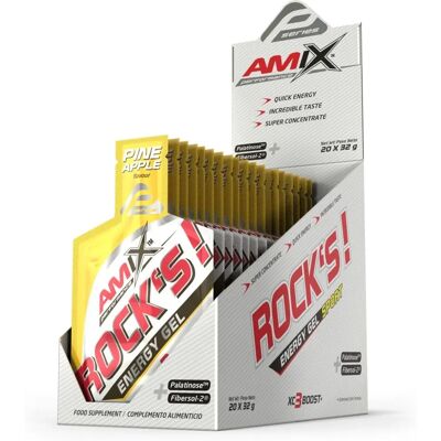 AMIX Rock'S Energy Sport Gel Ananas - Gel sportif - Publicité AMIX Rock'S Energy Sport Gel Ananas - Gel sportif - Publicité