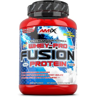 Amix Whey Pure Fusion Białko - 1000g - Wysokiej jakości białko serwatkowe Amix Whey Pure Fusion Białko - 1000g - Wysokiej jakości białko serwatkowe