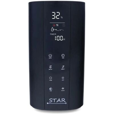 Ultrazvukový zvlhčovač Airbi BLACK STAR - Čistič vzduchu a aroma difuzér Ultrazvukový zvlhčovač Airbi BLACK STAR - Čistič vzduchu a aroma difuzér