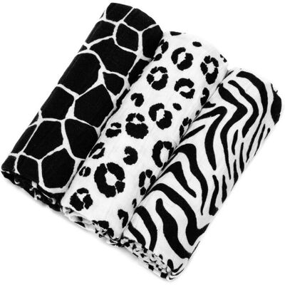 T-tomi Dětské pleny Animal Skin - Biologicky odbouratelný bambus - 3 ks T-tomi Dětské pleny Animal Skin - Biologicky odbouratelný bambus - 3 ks