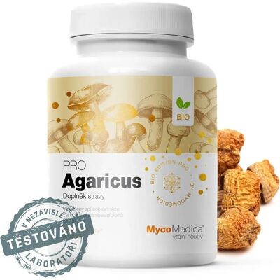 MycoMedica Agaricus PRO - Sluneční Houba, 90 Veganských Kapslí MycoMedica Agaricus PRO - Sluneční Houba, 90 Veganských Kapslí