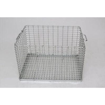 Kaiserkraft Cesto apilable pesado - Malla grande - Galvanizado Kaiserkraft Cesto apilable pesado - Malla grande - Galvanizado