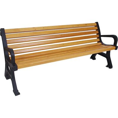 Banco de madera Kaiserkraft - 1700mm, acabado en roble, 48kg - Bancos Banco de madera Kaiserkraft - 1700mm, acabado en roble, 48kg - Bancos