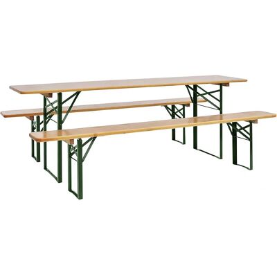 Conjunto de bancos de jardín Kaiserkraft - Pino - Verde musgo - Muebles de jardín Conjunto de bancos de jardín Kaiserkraft - Pino - Verde musgo - Muebles de jardín