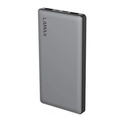Lamax LAM10000MAHSL Powerbank - 10000 mAh Litowo-Polimer, Metaliczny Lamax LAM10000MAHSL Powerbank - 10000 mAh Litowo-Polimer, Metaliczny