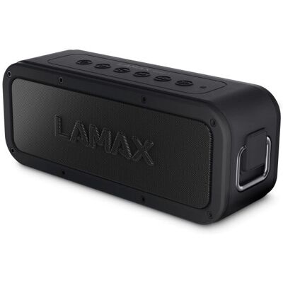 Haut-parleur Stéréo Portable Lamax LMXSM1B - Étanche, 40W - Publicité Haut-parleur Stéréo Portable Lamax LMXSM1B - Étanche, 40W - Publicité