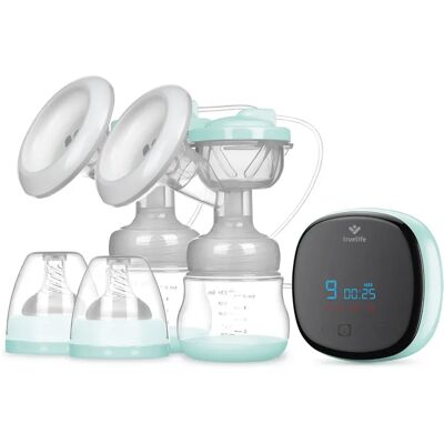 Pompe à lait électrique double TrueLife - 150ml - Extraction efficace Pompe à lait électrique double TrueLife - 150ml - Extraction efficace