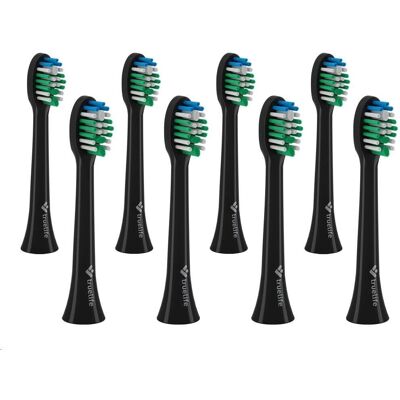 Náhradní hlavice SonicBrush Compact Black - 8 ks Náhradní hlavice SonicBrush Compact Black - 8 ks