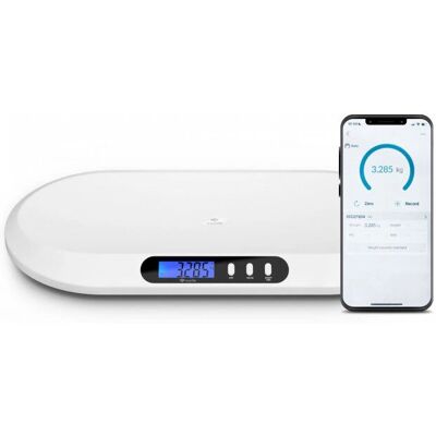 TrueLife BabyWeegschaal B5 BT - Baby Weegschaal met Bluetooth, 20 kg, Zwart & Wit TrueLife BabyWeegschaal B5 BT - Baby Weegschaal met Bluetooth, 20 kg, Zwart & Wit