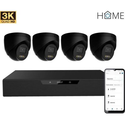 Kit NVR PoE iGET HOME N85P4 + 4 caméras - Set - Publicité Kit NVR PoE iGET HOME N85P4 + 4 caméras - Set - Publicité
