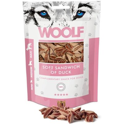Woolf Sandwich di Anatra - Snack naturale per cani Woolf Sandwich di Anatra - Snack naturale per cani