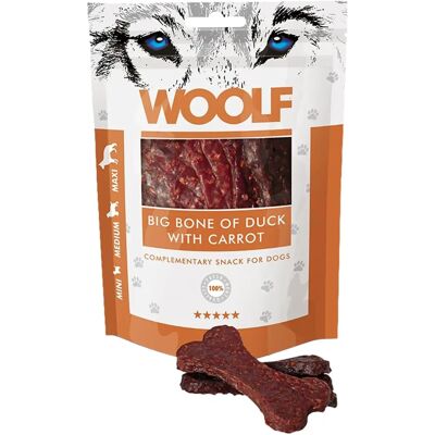 Woolf Osso de Canard et Carottes - Snack pour Chiens - Publicité Woolf Osso de Canard et Carottes - Snack pour Chiens - Publicité