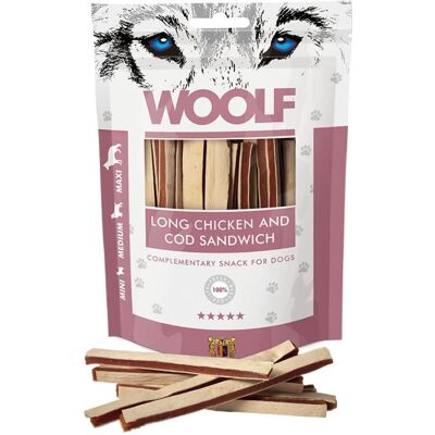 Woolf Lang Kylling og Torsk Hundegodbid - 100g Woolf Lang Kylling og Torsk Hundegodbid - 100g