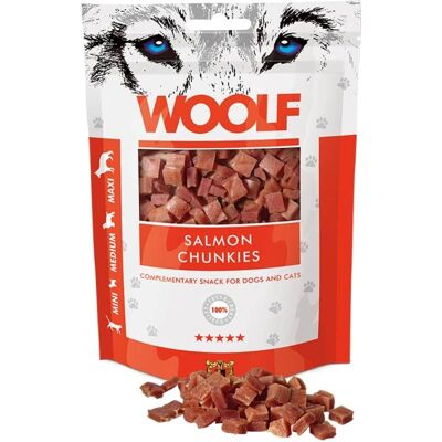 Woolf Hundesnacks Laks - 100g Woolf Hundesnacks Laks - 100g