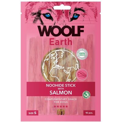 Woolf Marca Noohide Salmone 90g Masticabile di Collagene per Cani Woolf Marca Noohide Salmone 90g Masticabile di Collagene per Cani