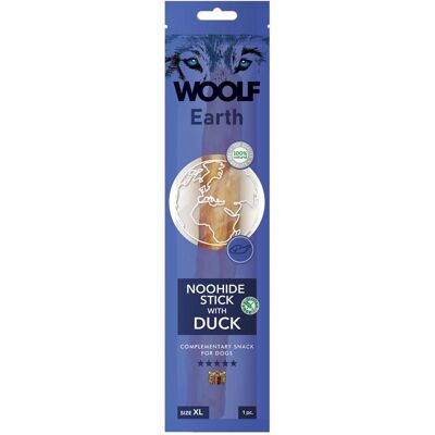 Snacks Woolf Earth Noohide XL - Collagène et Canard - Publicité Snacks Woolf Earth Noohide XL - Collagène et Canard - Publicité