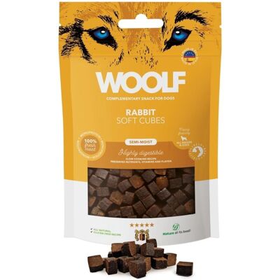 Premi semi-morbidi Woolf con coniglio - Snack per cani Premi semi-morbidi Woolf con coniglio - Snack per cani