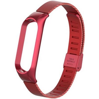 Deveroux Xiaomi Mi Band 5 Edelstahl Rot - Smart Wearable Zubehör Deveroux Xiaomi Mi Band 5 Edelstahl Rot - Smart Wearable Zubehör