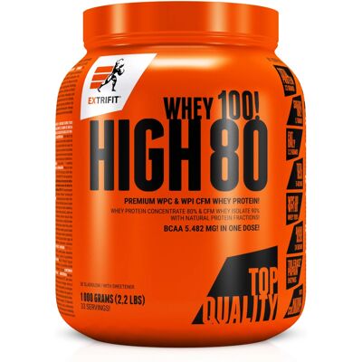 Extrifit High Whey 80 - Poudre de protéine Blueberry - Publicité Extrifit High Whey 80 - Poudre de protéine Blueberry - Publicité