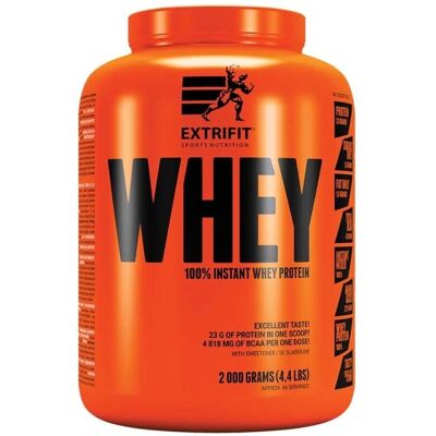 Extrifit 100 % Whey Protein 2000 g - Banane - Proteinpulver Extrifit 100 % Whey Protein 2000 g - Banane - Proteinpulver