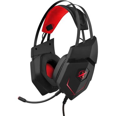 Casque Niceboy X600 - Gaming filaire noir, rouge Casque Niceboy X600 - Gaming filaire noir, rouge