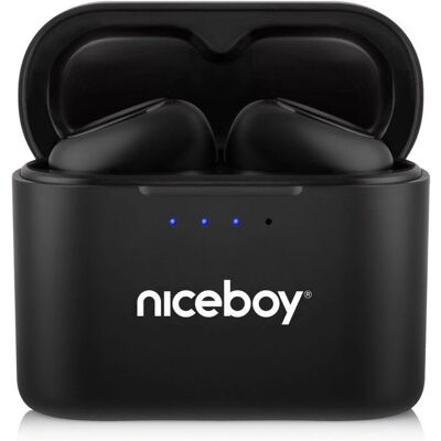 Casque Sans Fil Niceboy HIVE Podsie 2021 - Noir Casque Sans Fil Niceboy HIVE Podsie 2021 - Noir