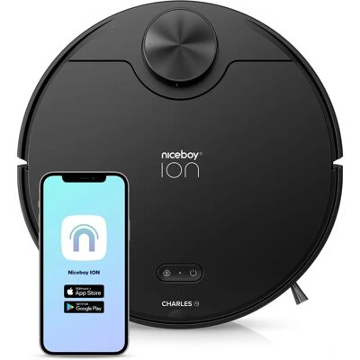Niceboy ION Charles i9 - Negru - Robot de aspirat și mop Niceboy ION Charles i9 - Negru - Robot de aspirat și mop
