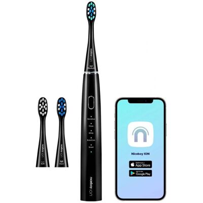 Niceboy ION SmartSonic elektrische Zahnbürste - Schwarz Niceboy ION SmartSonic elektrische Zahnbürste - Schwarz
