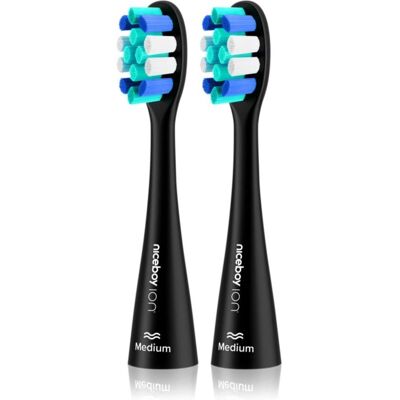 Têtes de rechange moyennes noires Niceboy ION Sonic Lite - Têtes de brosse à dents - Publicité Têtes de rechange moyennes noires Niceboy ION Sonic Lite - Têtes de brosse à dents - Publicité
