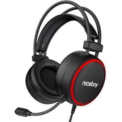Niceboy ORYX X220 Iris Kabelgebundenes Gaming-Headset Schwarz Niceboy ORYX X220 Iris Kabelgebundenes Gaming-Headset Schwarz