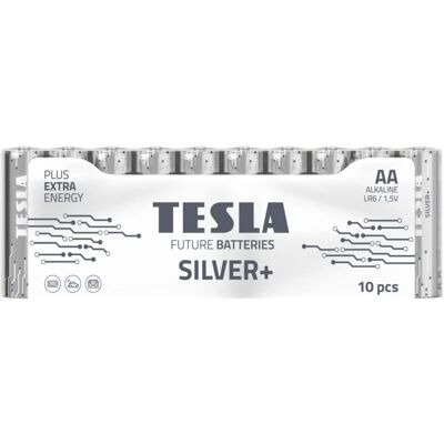 Tesla Silver AA Batterien - 10 Stück - Batterien Tesla Silver AA Batterien - 10 Stück - Batterien