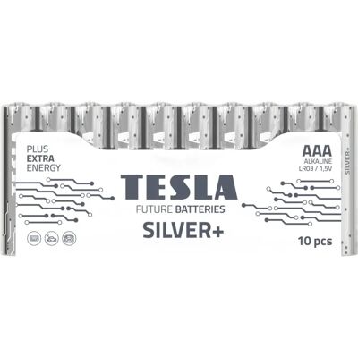 Piles alcalines AAA Silver+ Tesla - Pack de 2/4/8 - Publicité Piles alcalines AAA Silver+ Tesla - Pack de 2/4/8 - Publicité