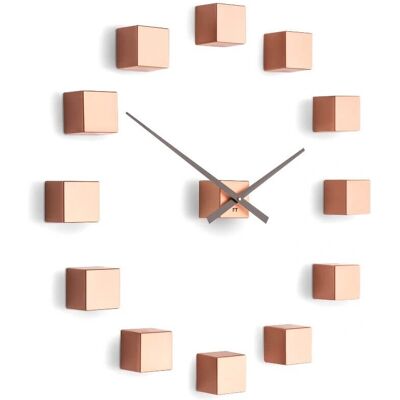 Samolepící nástěnné hodiny Cubic Copper od Future Time - Nástěnné hodiny Samolepící nástěnné hodiny Cubic Copper od Future Time - Nástěnné hodiny