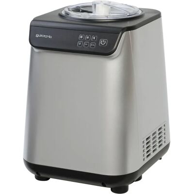 Guzzanti GZ 151A - Schwarz und Edelstahl - Eismaschine Guzzanti GZ 151A - Schwarz und Edelstahl - Eismaschine