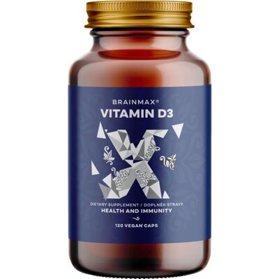 BrainMax Vitamina D3 5000 UI - Sprijin pentru oase și imunitate BrainMax Vitamina D3 5000 UI - Sprijin pentru oase și imunitate