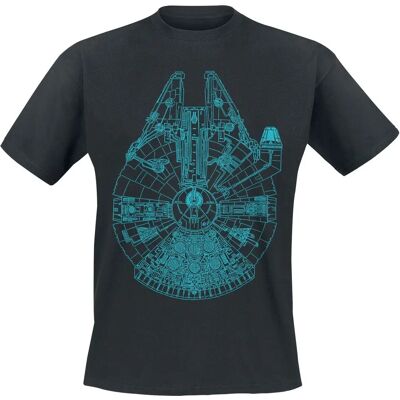 Star Wars Faucon Millenium Kurzarm T-Shirt - Herren - Schwarz - Offiziell Lizenziert Star Wars Faucon Millenium Kurzarm T-Shirt - Herren - Schwarz - Offiziell Lizenziert