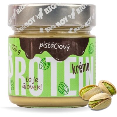 Big Boy Proteinové ořechové pomazánky - Pistácie - 220g Big Boy Proteinové ořechové pomazánky - Pistácie - 220g
