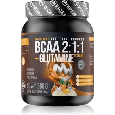 Maxxwin BCAA + Glutamin Ananas - Potravinový doplněk Maxxwin BCAA + Glutamin Ananas - Potravinový doplněk