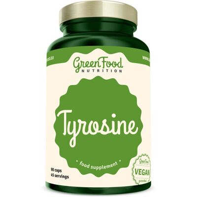 GreenFood Nutrition Tyrosin - 90 kapslí - Doplněk stravy GreenFood Nutrition Tyrosin - 90 kapslí - Doplněk stravy