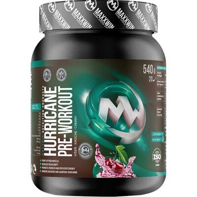 MaxxWin Hurricane Pre-Workout - višeň 540 g MaxxWin Hurricane Pre-Workout - višeň 540 g